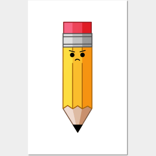 Angry Pencil Posters and Art